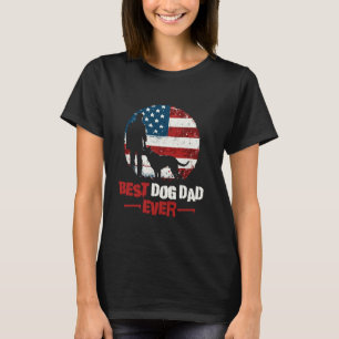 Bester Hunde-Vater überhaupt - Patriotische amerik T-Shirt