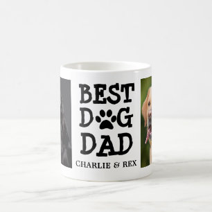 Bester Hunde-Vater / Zwei Foto- und Textbenutzerde Kaffeetasse