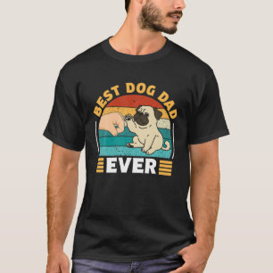 Bester Hundedaddy Aller Zeiten, Lustiger Pug Vinta T-Shirt