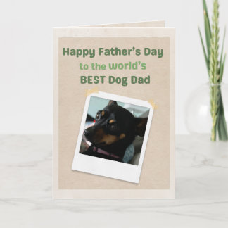 Bester Hundedaddy der Welt zum besten Vatertag für Karte