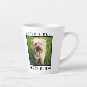 Bester Hundemama-Pfotenabdruck-Tierfoto-Rahmen der Milchtasse