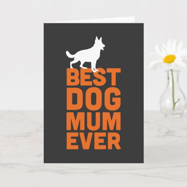 Bester Hundemuh je - Deutscher Schäferhund/Elsass Karte (Kleine Pflanze)