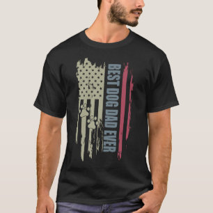 Bester Hundepapa Aller Amerikanische Usa-Flagge Va T-Shirt