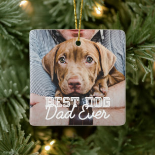 Bester Hundepapa Aller Modernes Benutzerdefinierte Keramikornament
