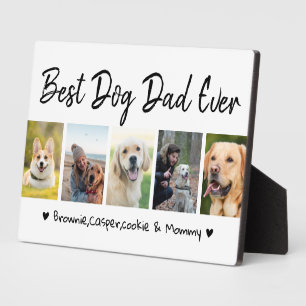 Bester Hundepapa Aller Zeiten 5 Foto-Collage Schwa Fotoplatte