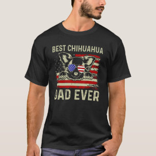 Bester Hundepapa Aller Zeiten Chihuahua Amerikanis T-Shirt
