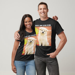 Bester Hundepapa Aller Zeiten Foto Haustier Spaß W T-Shirt