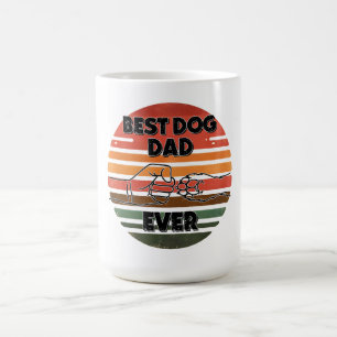 Bester Hundepapa Aller Zeiten – Retro Paw Bump Bec Kaffeetasse