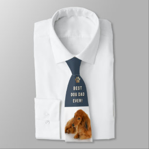 Bester Hundepapa Aller Zeiten Schieferblau Individ Krawatte