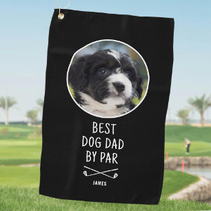 Bester Hundepapa By Par Vatertag Benutzerfoto Golfhandtuch