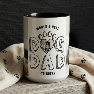 Bester Hundepapa der Welt Geschenk-Fotocollage für Tasse
