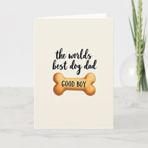 Bester Hundepapa der Welt Kunstkarte Karte