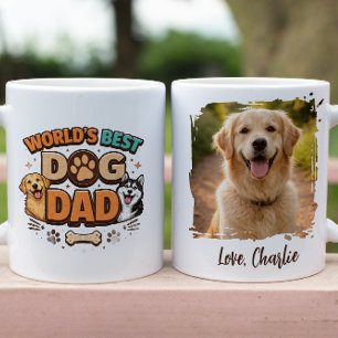 Bester Hundepapa der Welt Maßgeschneiderter Vate Tasse