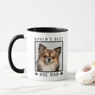 Bester Hundepapa der Welt Pfotenabdrücke Haustier- Tasse