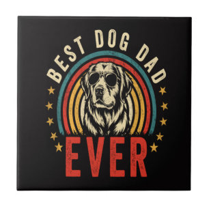 Bester Hundepapa ever Fliese
