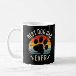 Bester Hundepapa ever vintage für retro Vatertag Kaffeetasse