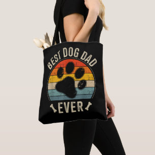 Bester Hundepapa ever vintage für retro Vatertag Tasche