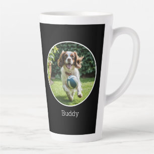 Bester Hundepapa-Tierbesitzer-individuelles Foto z Milchtasse