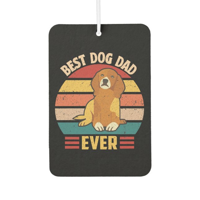 Bester Hundepapa überhaupt  Autolufterfrischer (Vorderseite)