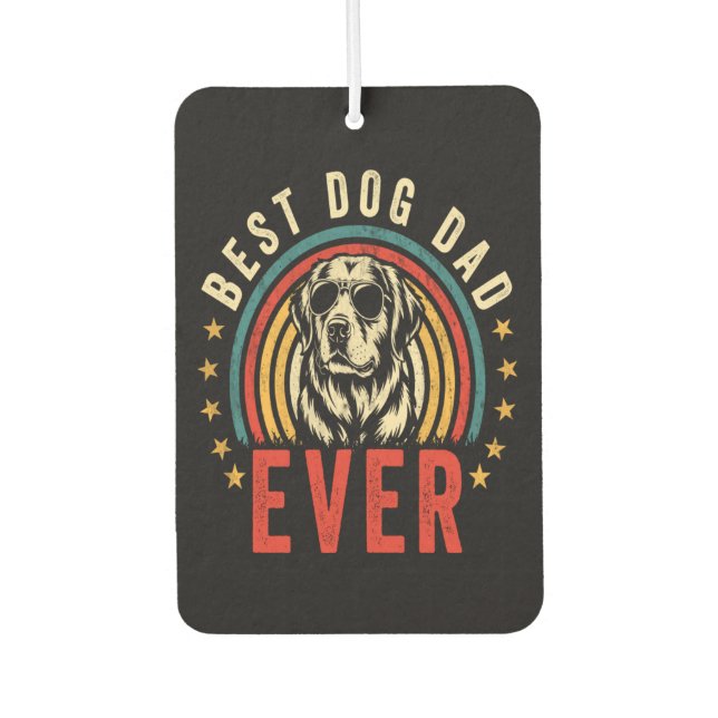 Bester Hundepapa überhaupt Autolufterfrischer (Vorderseite)