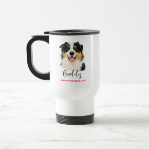 Bester Hundepapa überhaupt Benutzerdefinierter V Reisebecher