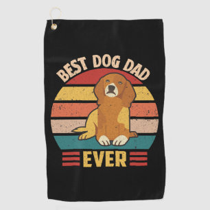 Bester Hundepapa überhaupt Golfhandtuch