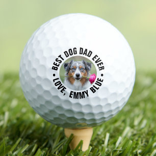 Bester Hundepapa überhaupt Haustierfoto Golfball