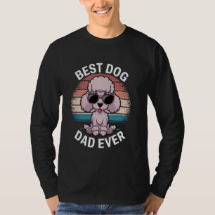 Bester Hundepapa überhaupt lustige Pudel Haustierl T-Shirt