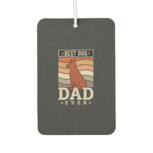 Bester Hundepapa überhaupt Retro-Silhouette Autolufterfrischer