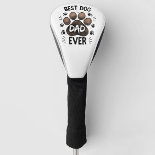 Bester Hundepapa überhaupt – Süßer Pfotenabdruck H Golf Headcover