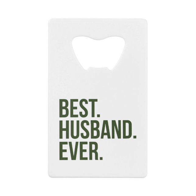 Bester Husband je Geldkarten Flaschenöffner (Vorderseite)
