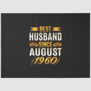 Bester Husband seit August 1960 - Funny 60. Seidenpapier