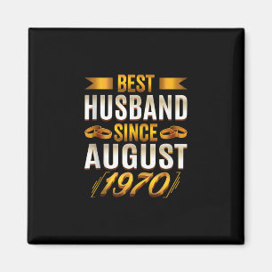 Bester Husband seit August 1970 - Funny 50. Magnet