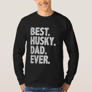 Bester Husky-Vater je Funny Dog Besitzer Daddy Coo T-Shirt
