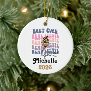 Bester Immobilienmakler ever Keramik Ornament