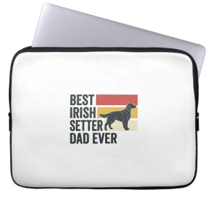 Bester Irischer Setter-Vater Aller Zeiten Vintage- Laptopschutzhülle