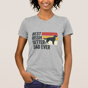 Bester Irischer Setter-Vater Aller Zeiten Vintage- T-Shirt