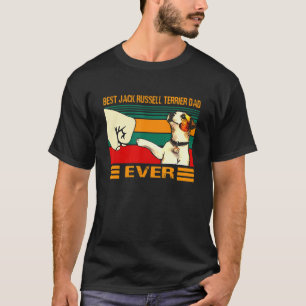 Bester Jack Russell Terrier Vater je Retro Vintag  T-Shirt