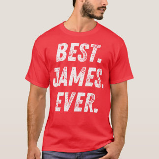Bester James je Retro Vorname Geschenk T-Shirt
