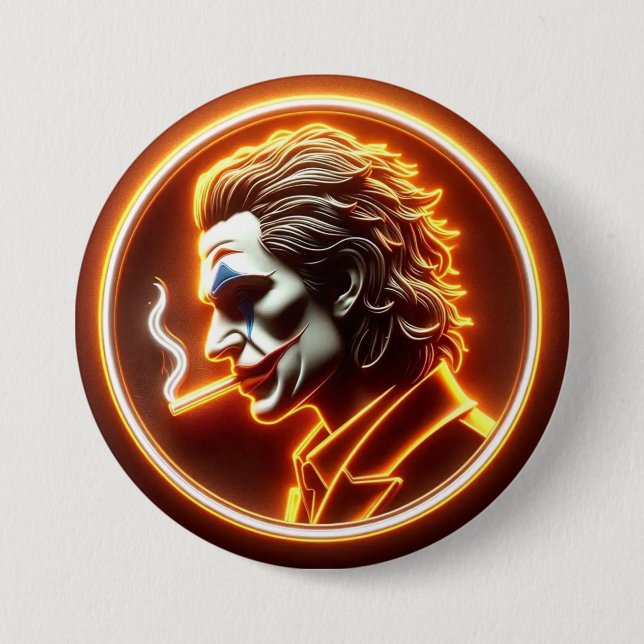 Bester Joker mit orangefarbenem Modell 4 Button (Vorderseite)