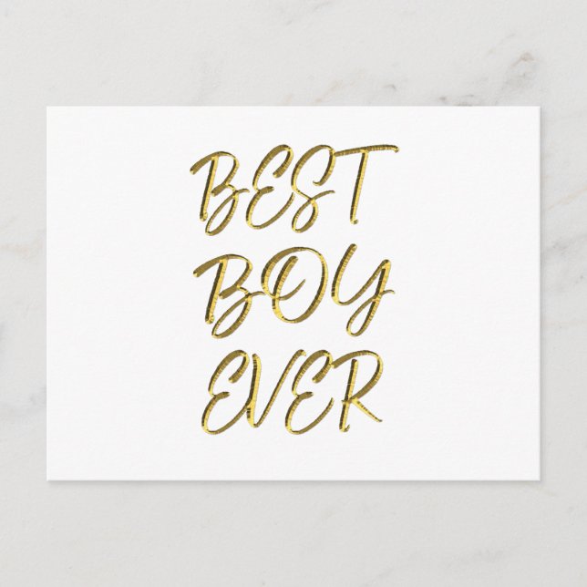 Bester Junge überhaupt Postkarte (Vorderseite)
