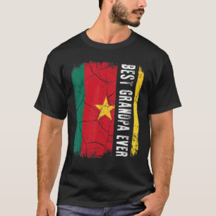 Bester Kameruner Großvater je Kamerun Flaggenvater T-Shirt