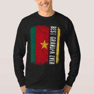 Bester Kameruner Großvater je Kamerun Flaggenvater T-Shirt