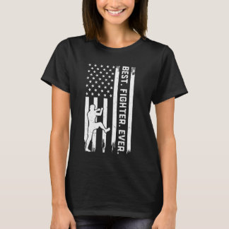 Bester Kampf je - Muay Thai US Flag T-Shirt