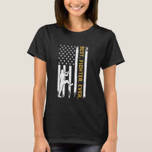 Bester Kampf je - Muay Thai US Flag Thai Boxing T-Shirt