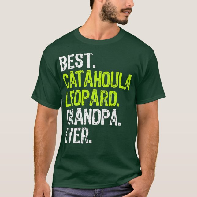 Bester Katahoula Leopard Opa je Hund Lover T-Shirt (Vorderseite)