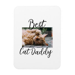Bester Katzen-Daddy Elterntier-Foto Papa Mama einf Magnet