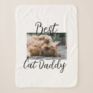 Bester Katzen-Daddy Elterntier-Foto Papa Mama einf Sherpadecke