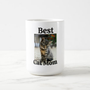 bester Katzen-Mama-Vater-Elterntier-Foto-Kätzchen- Kaffeetasse