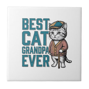 Bester Katzen-Opa Ever Vintage Katzen-Opa-Shirt De Fliese